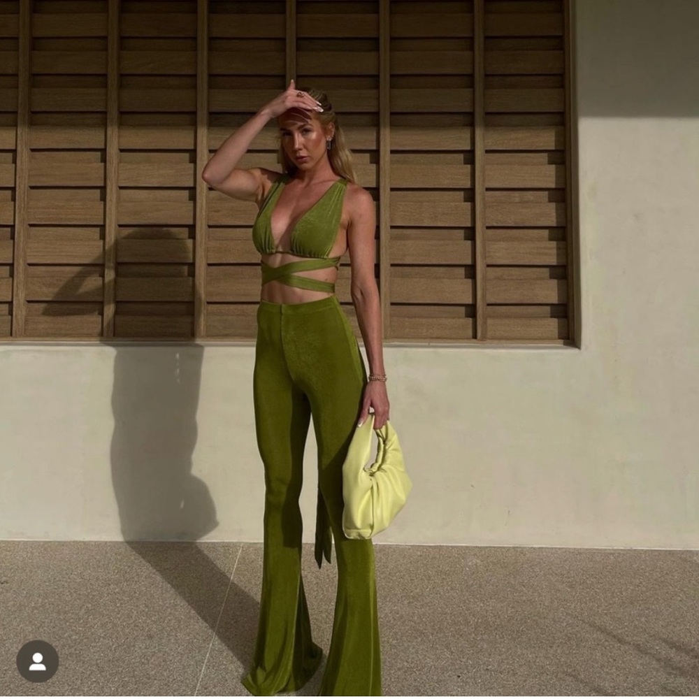 Peppermayo Olive Green Two Piece Set